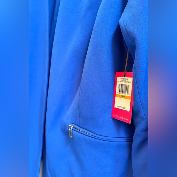NWT Vince Camuto open front blue blazer/jacket size 16w - Picture 6 of 12